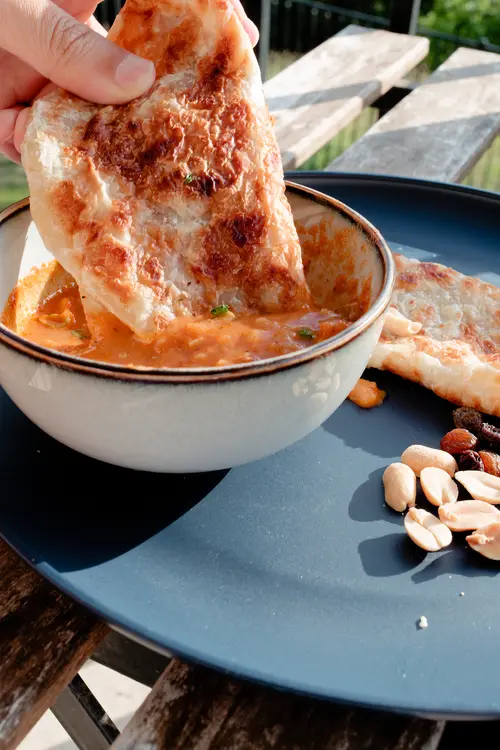 Roti with Massaman curry